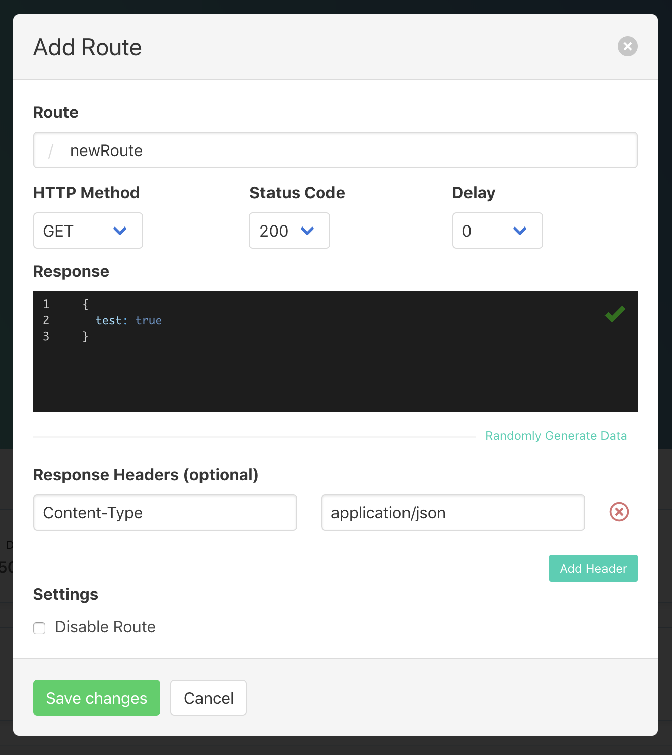 Adding a new route Adding a new route